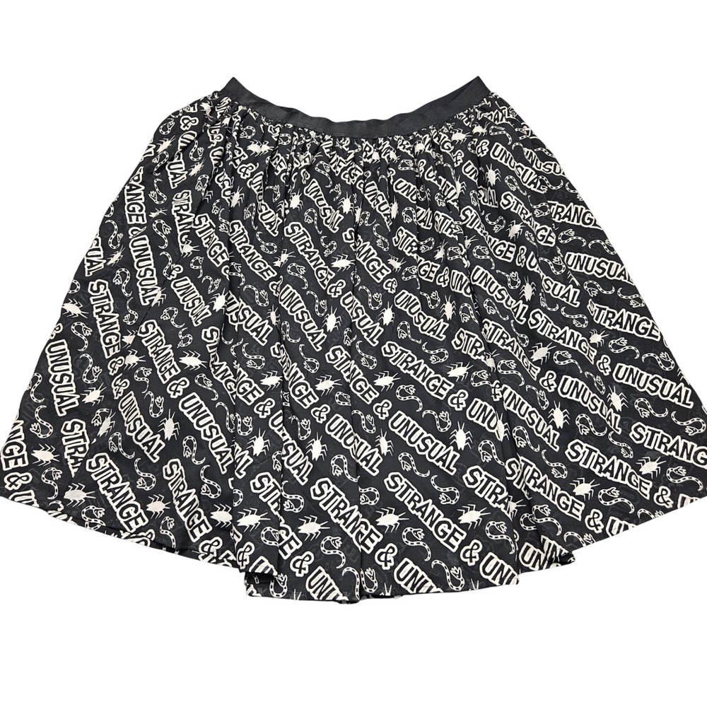Goth Style Skirt Size 2X 18 Black Strange Unusual Snakes Insects Alt Statement